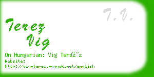 terez vig business card